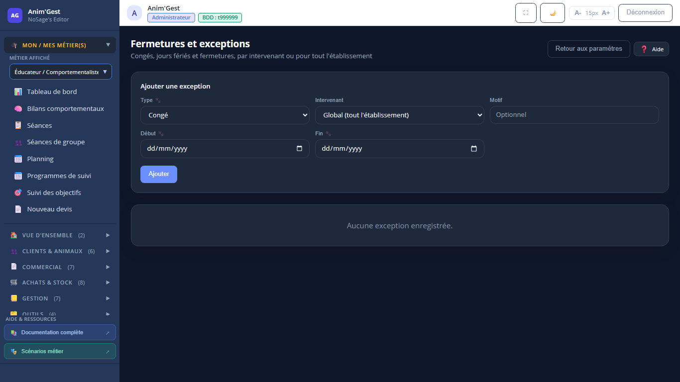 Capture 1 - Fermetures et exceptions