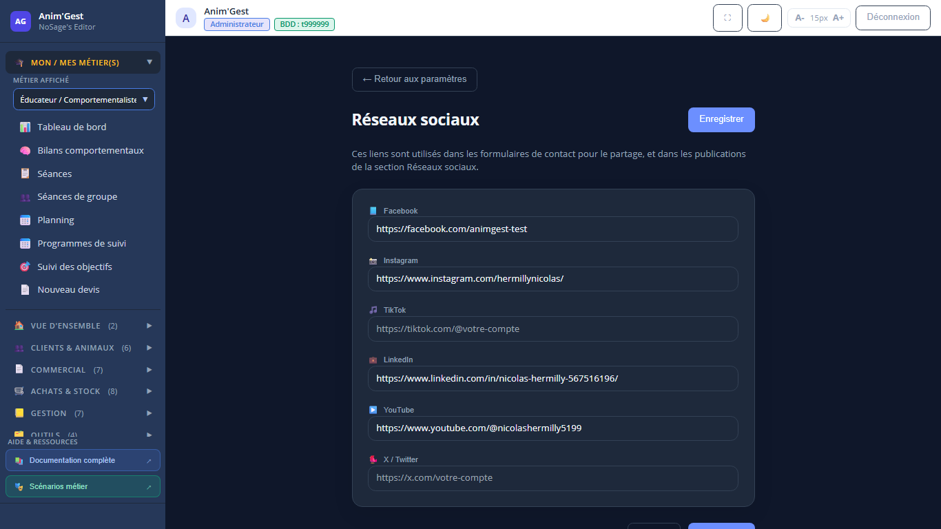 Capture 1 - Réseaux sociaux