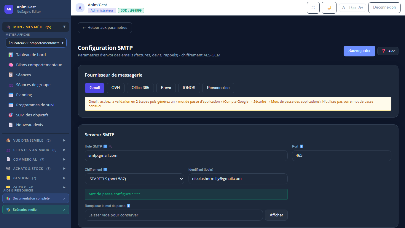 Capture 1 - SMTP / Emails